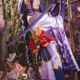 樱岛嗷一《雷电将军》主题写真：25张全套美图