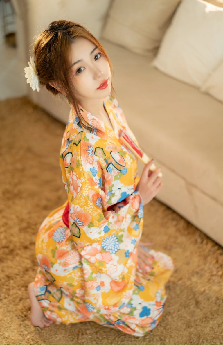 一北亦北《和服泳装》主题写真：26张全套美图，含1个视频