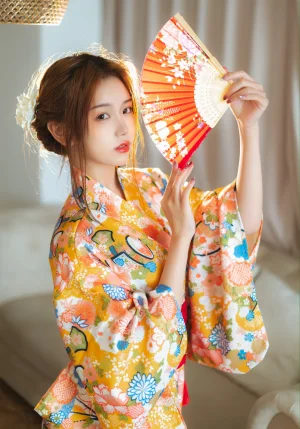 一北亦北《和服泳装》主题写真：26张全套美图，含1个视频