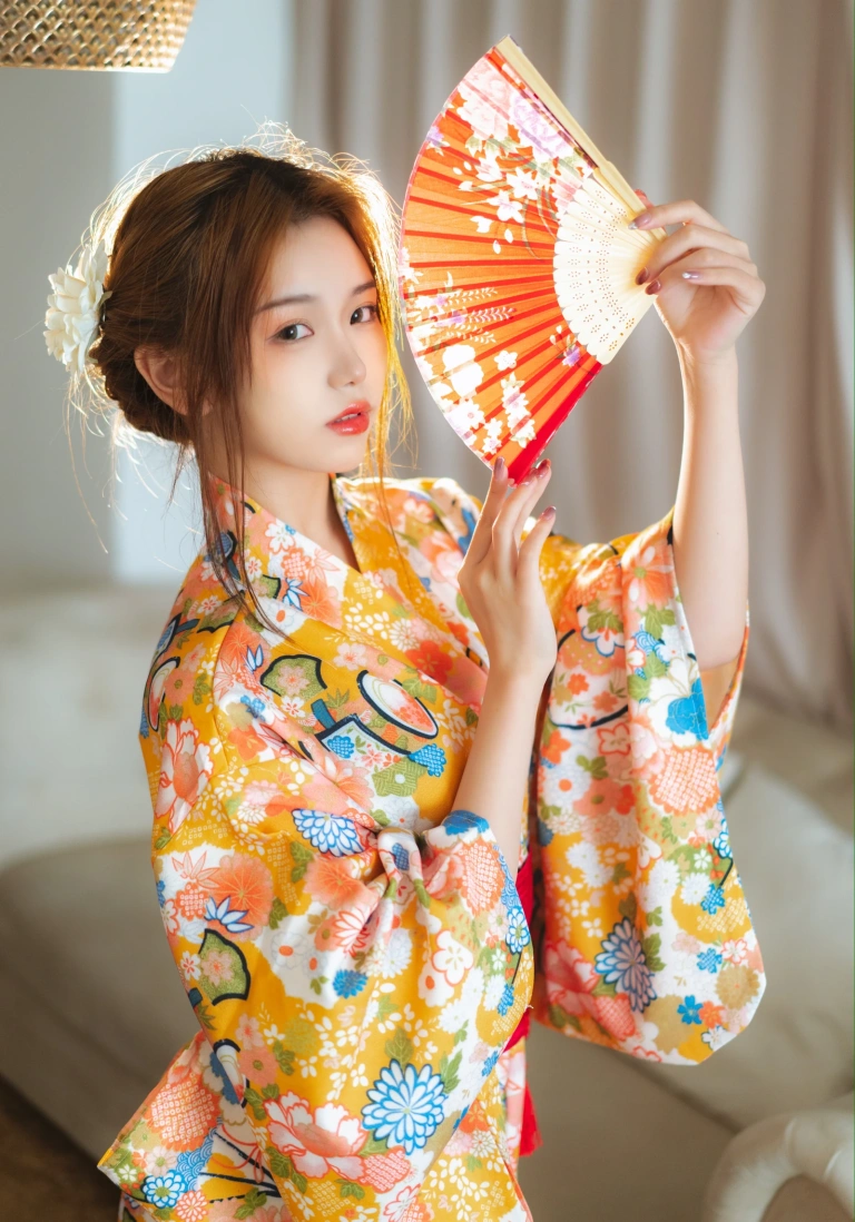 一北亦北《和服泳装》主题写真：26张全套美图，含1个视频