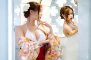 一北亦北《和服泳装》主题写真：26张全套美图，含1个视频