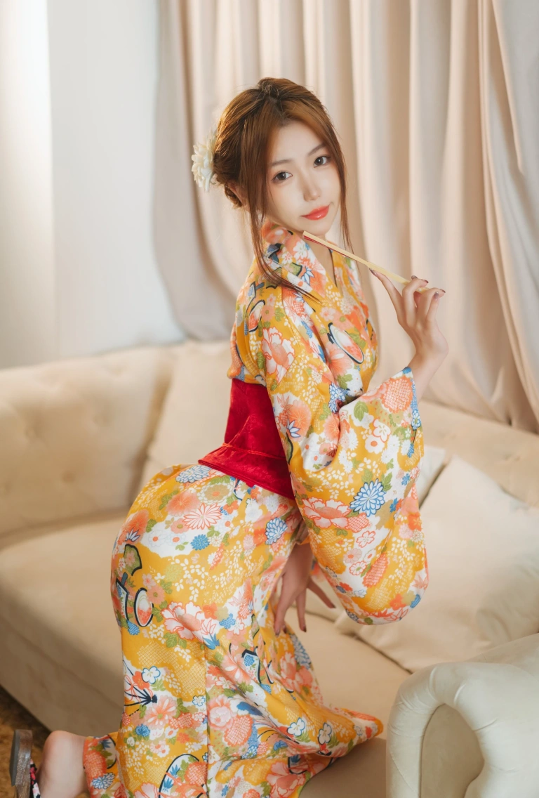 一北亦北《和服泳装》主题写真：26张全套美图，含1个视频