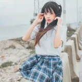 桜桃喵《耳畔的风》主题写真：27张全套美图