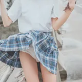 桜桃喵《耳畔的风》主题写真：27张全套美图