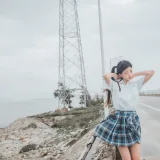 桜桃喵《耳畔的风》主题写真：27张全套美图