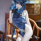 三無人型《碧蓝档案 妃咲旗袍》主题写真：42张全套美图