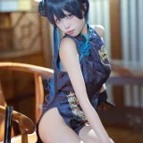 三無人型《碧蓝档案 妃咲旗袍》主题写真：42张全套美图