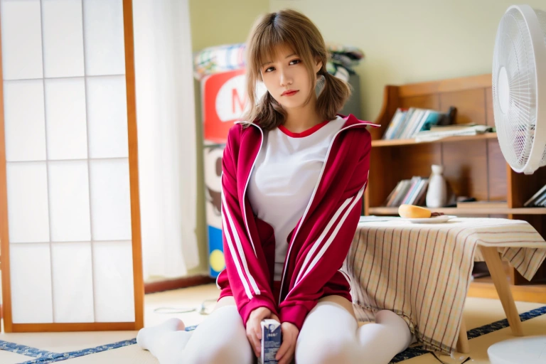 小仓千代《红色体操服》主题写真：48张全套美图