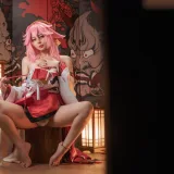 九言《八重神子》主题写真：51张全套美图，含7个视频