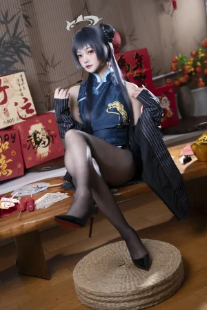 慢炖仓鼠球《妃咲》主题写真：80张全套美图