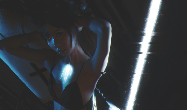 仙女月《赛博》主题写真：9张全套美图