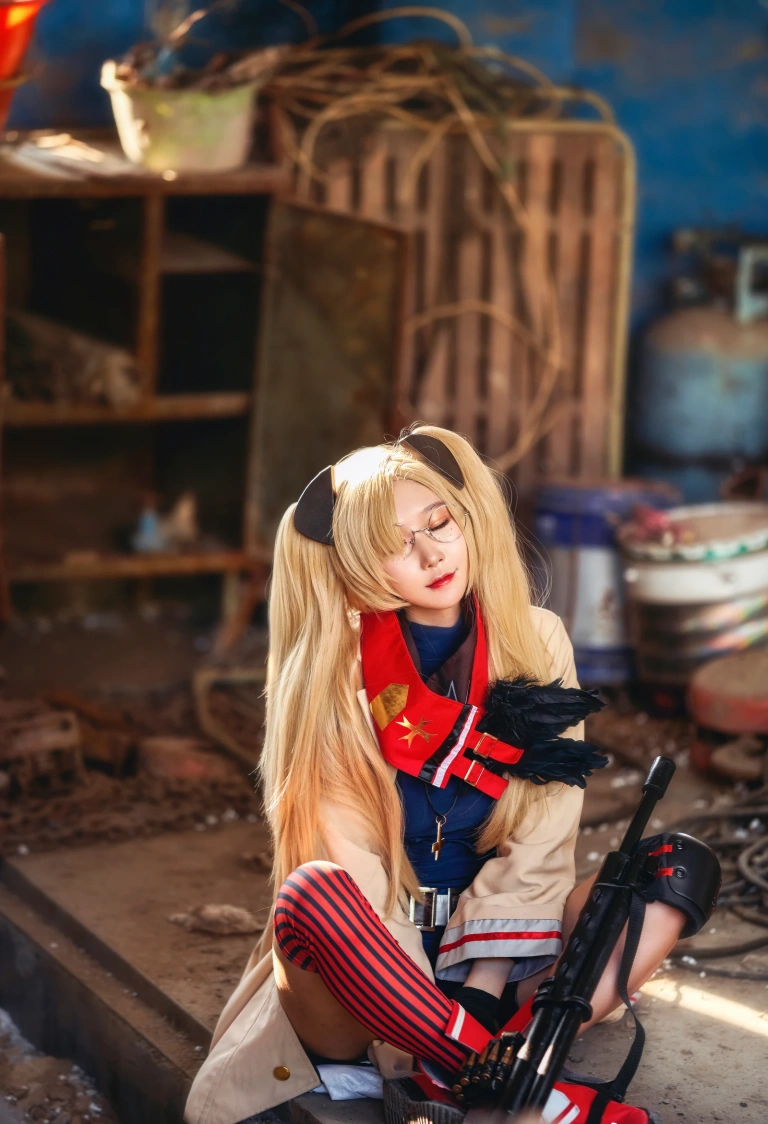 阿包也是兔娘《少女前线 HK21》主题写真：8张全套美图