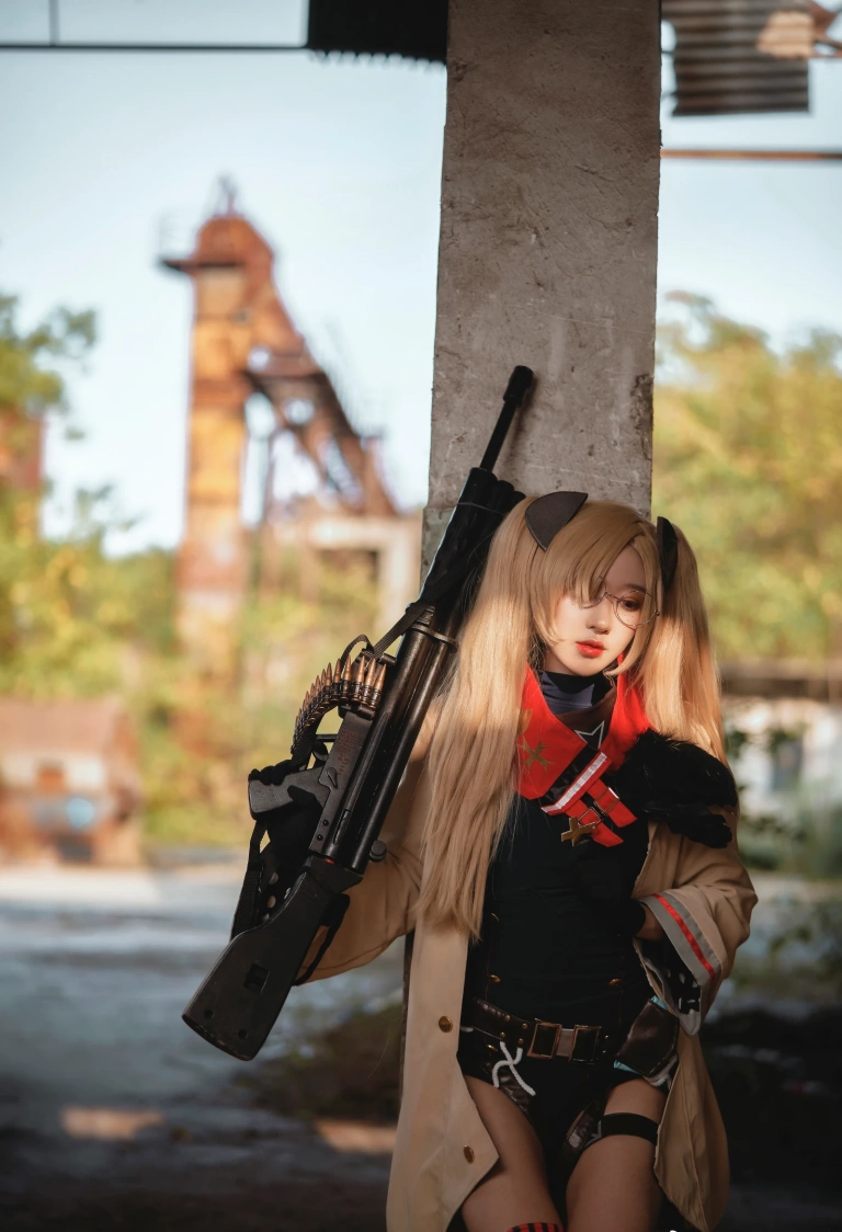 阿包也是兔娘《少女前线 HK21》主题写真：8张全套美图