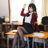 狐玖玖《碧蓝航线 大凤JK》主题写真：20张全套美图