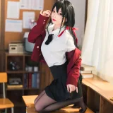 狐玖玖《碧蓝航线 大凤JK》主题写真：20张全套美图
