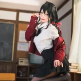 狐玖玖《碧蓝航线 大凤JK》主题写真：20张全套美图