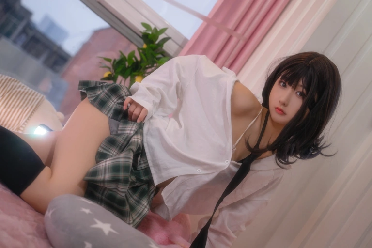 可可老师《放课后jk》主题写真：30张全套美图