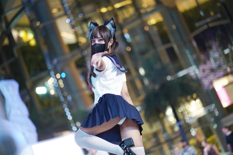 三水子《JK猫猫》主题写真：74张全套美图