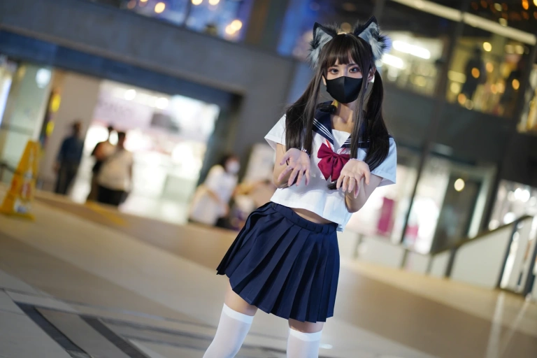 三水子《JK猫猫》主题写真：74张全套美图