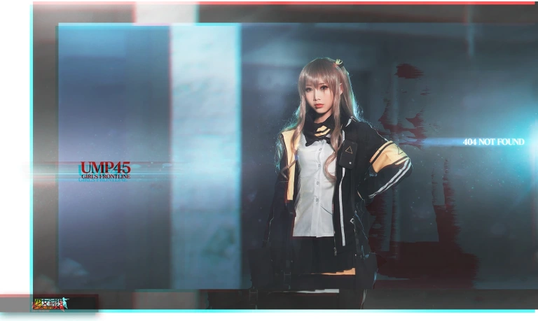 面饼仙儿《UMP45》主题写真：26张全套美图