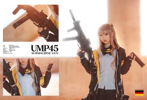 面饼仙儿《UMP45》主题写真：26张全套美图