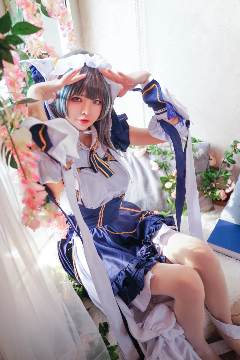 可可老师《柴郡》主题写真：16张全套美图