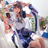 可可老师《柴郡》主题写真：16张全套美图