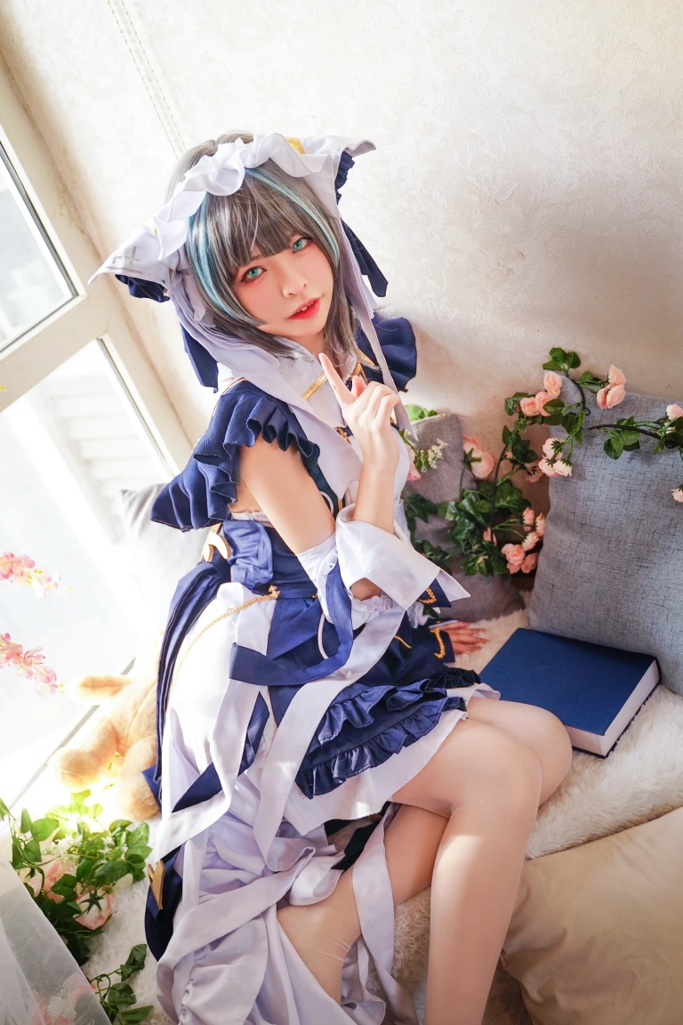 可可老师《柴郡》主题写真：16张全套美图