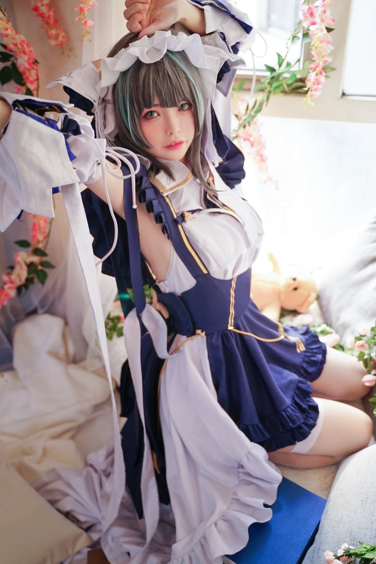 可可老师《柴郡》主题写真：16张全套美图