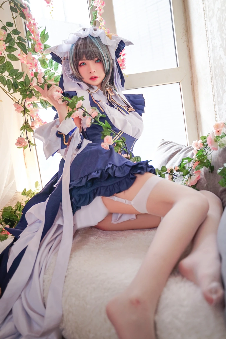 可可老师《柴郡》主题写真：16张全套美图