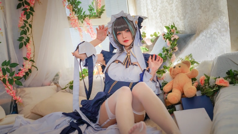 可可老师《柴郡》主题写真：16张全套美图