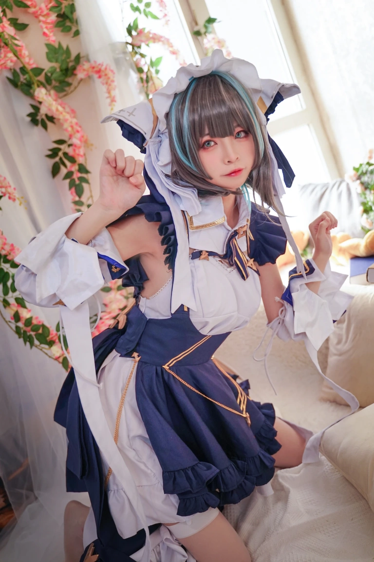 可可老师《柴郡》主题写真：16张全套美图