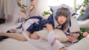 可可老师《柴郡》主题写真：16张全套美图