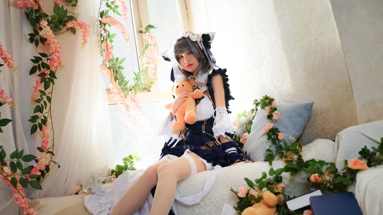 可可老师《柴郡》主题写真：16张全套美图