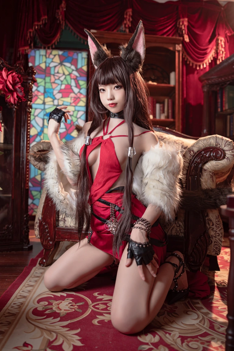 狐玖玖《碧蓝航线 赤城》主题写真：17张全套美图