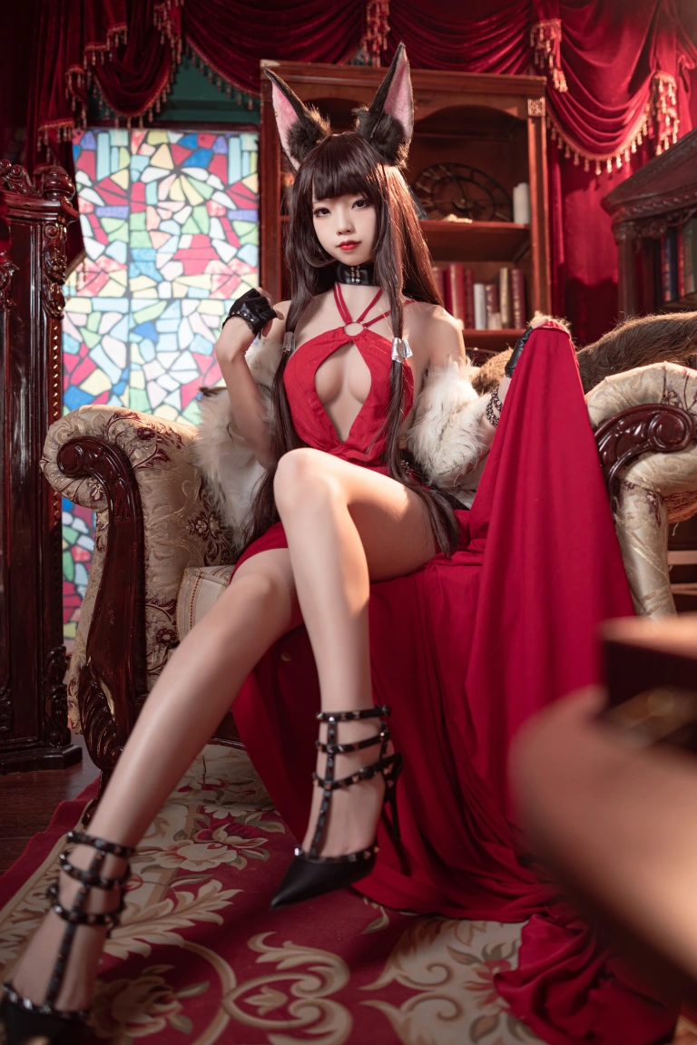狐玖玖《碧蓝航线 赤城》主题写真：17张全套美图