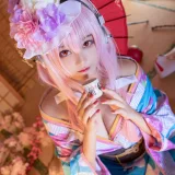 蜜汁猫裘《索尼子和服》主题写真：19张全套美图