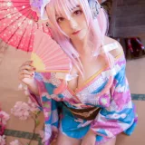 蜜汁猫裘《索尼子和服》主题写真：19张全套美图