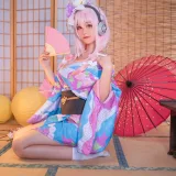 蜜汁猫裘《索尼子和服》主题写真：19张全套美图