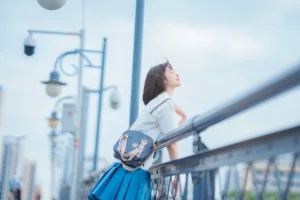 河豚抚子《和春天有个约会》主题写真：22张全套美图