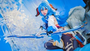 清青琴玖《甘雨》主题写真：25张全套美图