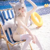 九柒喵《朝凪泳装》主题写真：29张全套美图