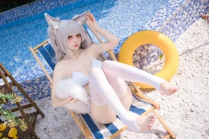 九柒喵《朝凪泳装》主题写真：29张全套美图