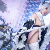虎森森《2B女仆》主题写真：15张全套美图