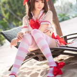 瓜希酱《岛村卯月 泳衣》主题写真：30张全套美图