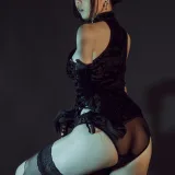 七月喵子《穿旗袍耍剑》主题写真：32张全套美图