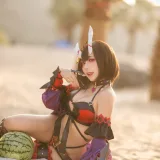 是一只熊仔&伊喵君《公主连结 静流&惠理子》主题写真：38张全套美图