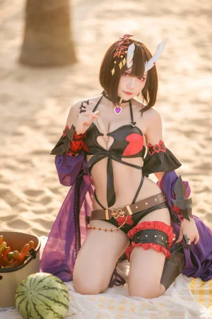 是一只熊仔&伊喵君《公主连结 静流&惠理子》主题写真：38张全套美图