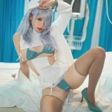 樱岛嗷一《魔太郎蓝白医生》主题写真：40张全套美图，含1个视频
