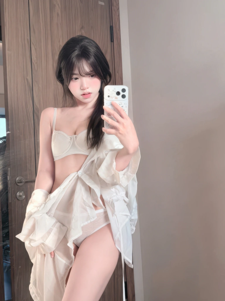 真宝《白衬衫》主题写真：53张全套美图，含2个视频
